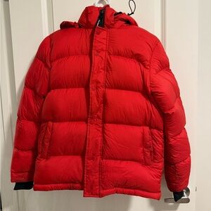 Aritzia Bold Red Puffer Jacket